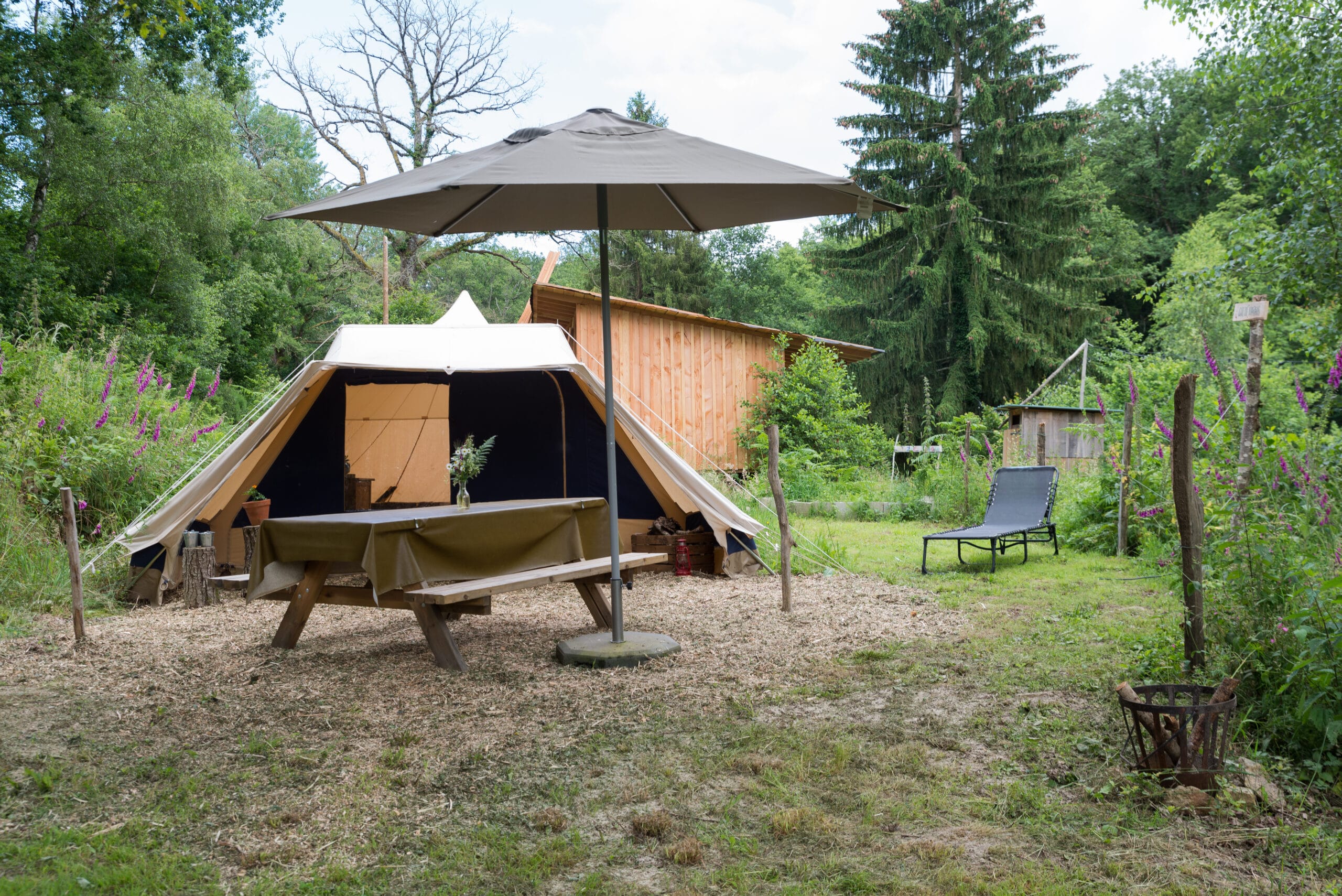 Ingerichte tent