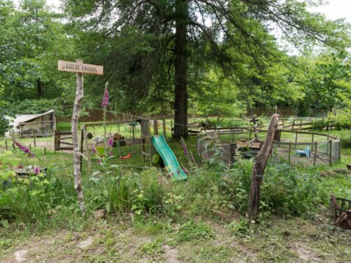Tentplek – Locatie 3 Uitzicht op de konijnen