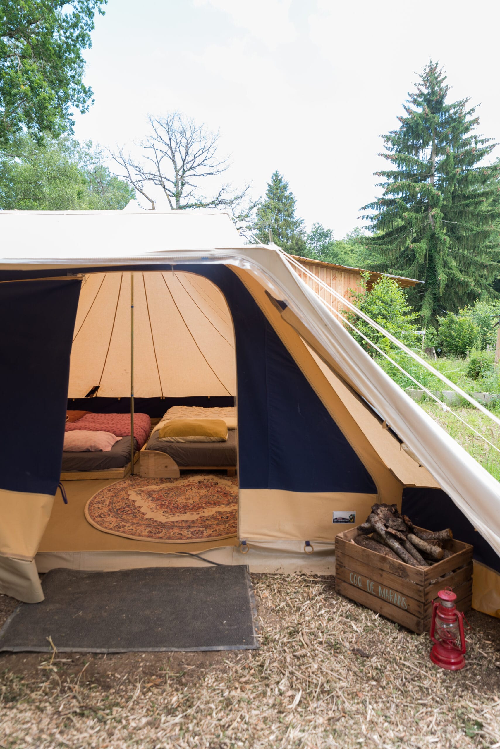 Ingerichte tent